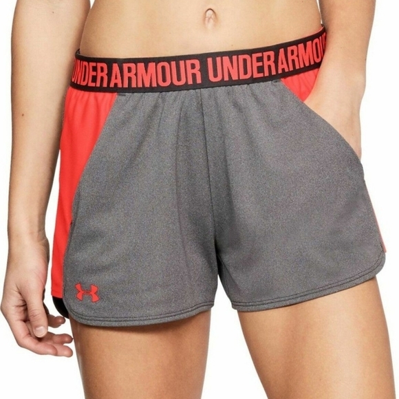 Under Armour Pants - Under Armour Women's Grey HeatGear Loose Fit Athletic Running Shorts Size Small